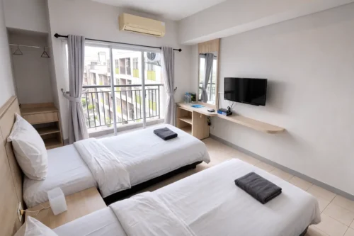 Apartemen tipe studio twin disewakan di Expressia Stay BSD