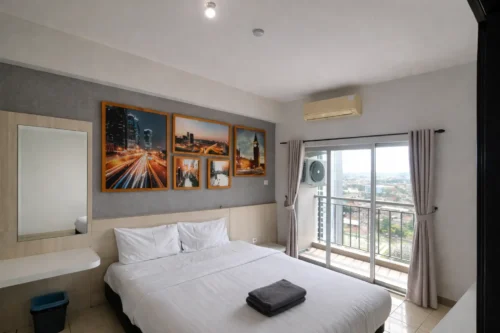 Booking apartemen studio queen harian dan bulanan di Expressia Stay