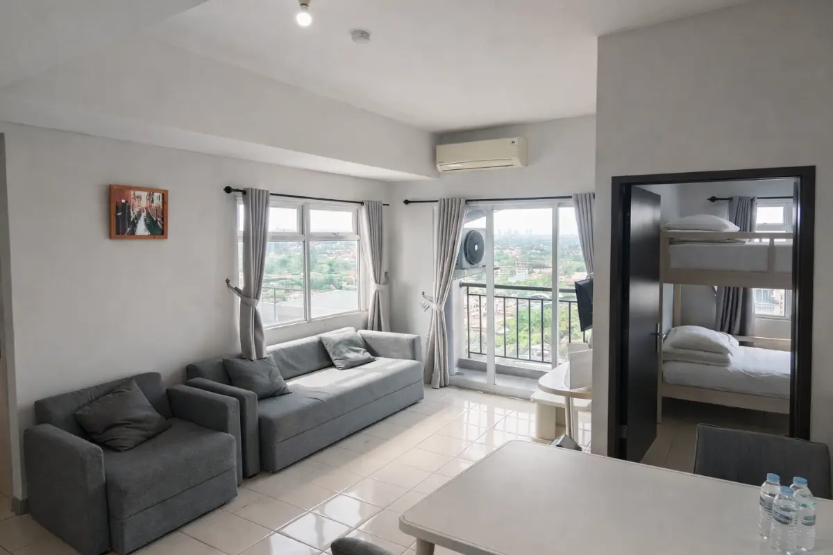 Sewa apartemen combo room di Expressia Stay BSD